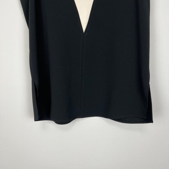 ALC Womens Cate Sleeveless Colorblock Top Black White Draped Cowl Neck size 2 - Picture 8 of 15